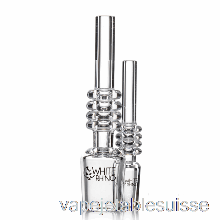 Vape Suisse Collecteur De Nectar De Rhinocéros Blanc Pointes De Quartz 14mm